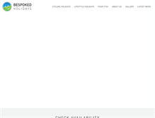 Tablet Screenshot of bespokedholidays.com